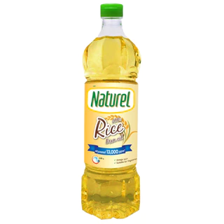 เนเชอเรล น้ำมันรำข้าว ชนิดขวด 1 ลิตร x 2 ขวด Naturel rice bran 1L x 2 bottles