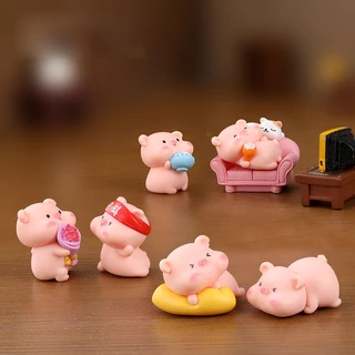 โมเดล - น้องหมู มีให้เลือก 3 Set สำหรับตกแต้งบ้าน สวนถาด อื่นๆ
