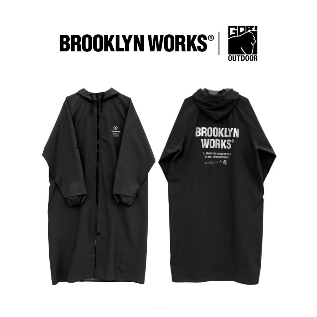 [7.7 โค้ด GORI77 รับ Coin 10%] Brooklyn Works Rain Coat เสื้อกันฝน