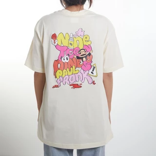 2025 PAUL FRANK เสื้อยืด NINE TEEN COLOURFUL Unisex ผ้า Cotton 100% เนื้อผ้าดี ใส่สบาย มี 2 สีให้เลือก Off white, Black