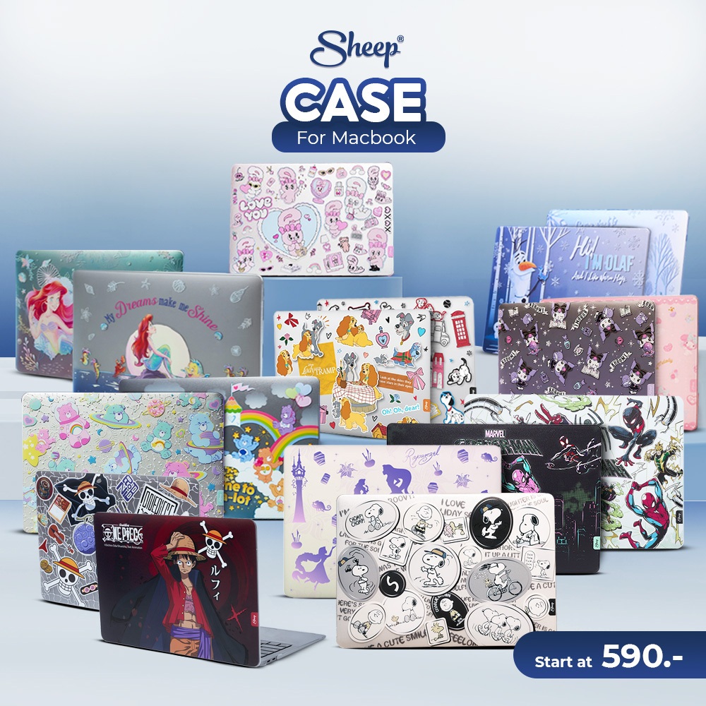 [For Macbook Case] เคสสำหรับแมคบุค For Macbook กันรอย กันกระแทก ป้องกันเครื่อง ถนอมเครื่องแลปทอป รวมลายลิขสิทธิ์