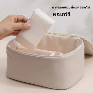 【ส่งจากกทม|พร้อมสต็อก】กระเป๋าใส่เครื่องสำอางแบบพกพาสำหรับเดินทาง ความจุขนาดใหญ่พิเศษ กันน้ำได้