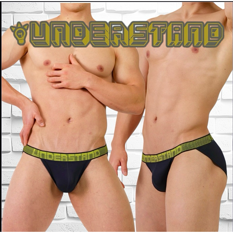 (พร้อมส่ง) กางเกงในชาย understand strider สีดำขอบเหลือง size M,XXL