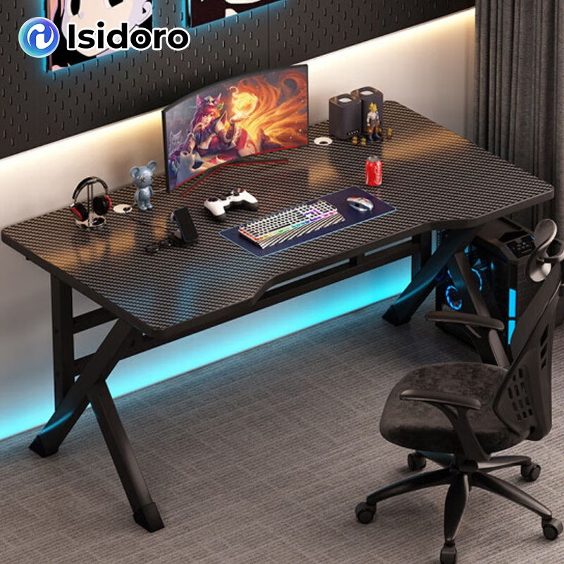 Isidoro โต๊ะคอม โต๊ะเกมมิ่ง คาร์บอนไฟเบอร์ ขาโต๊ะเสริมความแข็งแรง แข็งแกร่งทนทาน เหมาะสำหรับใช้งานใน