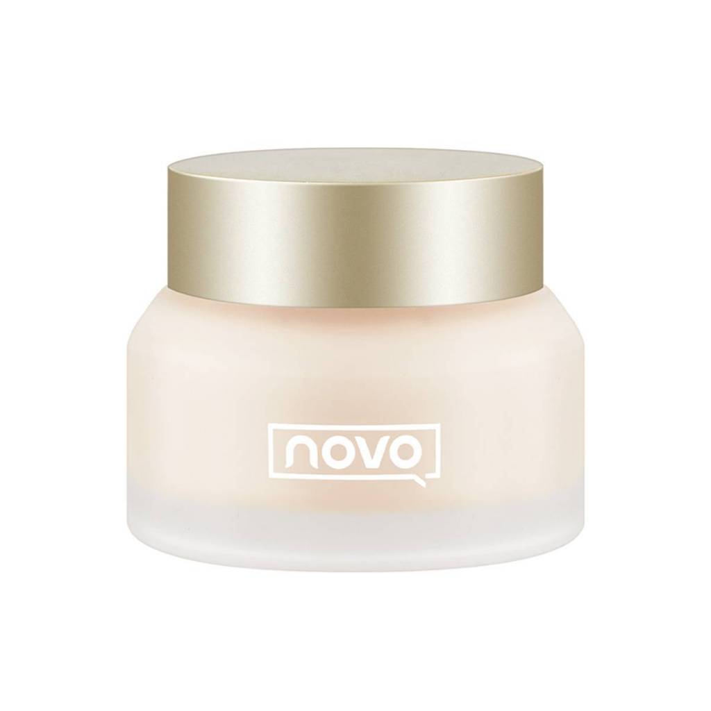 คอนซีลเลอร์ NOVO Soft Light Foundation Cream ของแท้จากโรงงาน คอนซีลเลอร์ กันน้ําและเหงื่อ  ปกปิดจุดบ