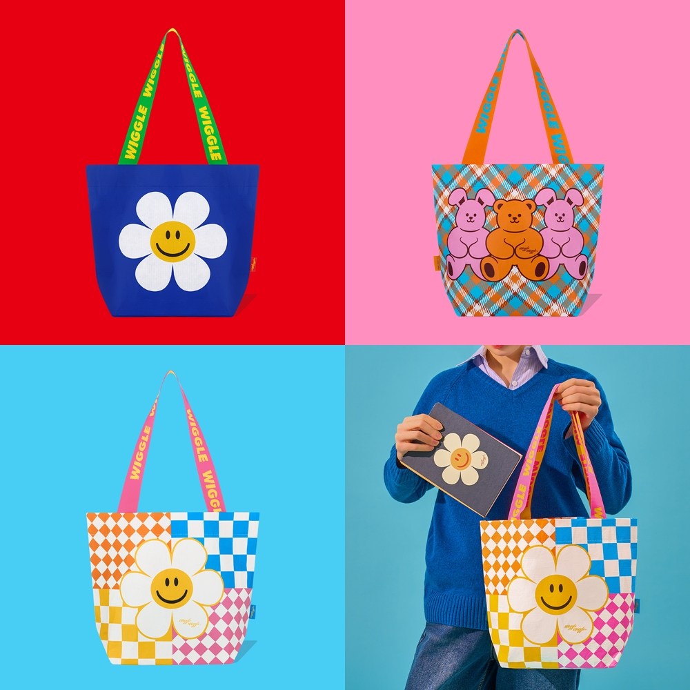 ( พร้อมส่ง ) Wiggle Wiggle Reusable Shopper Bag S ถุงช้อปปิ้งแบบใช้ซ้ำ