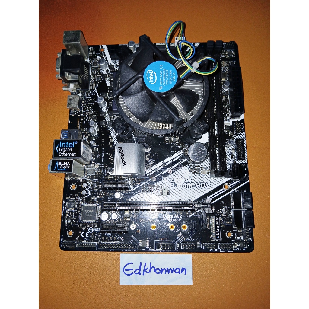 (ซีพียู+เมนบอร์ด มือสอง) INTEL CORE I3 9100F + ASROCK B365M-HDV M.2