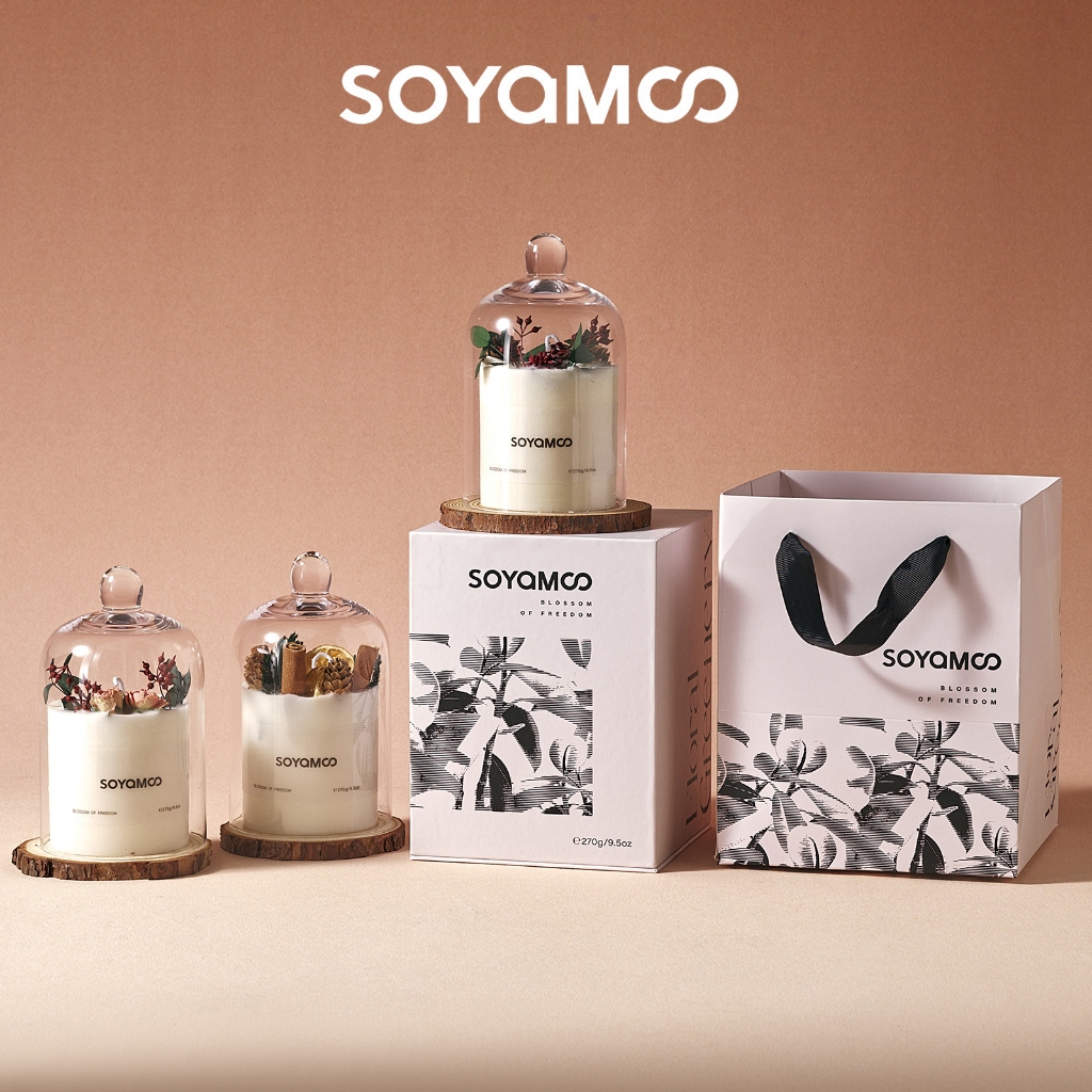SOYAMOO  Scented Candle เทียนหอมกลิ่นฤดูกาลต่างๆ ไม่จุดก็หอม ยิ่งจุดยิ่มหอม
