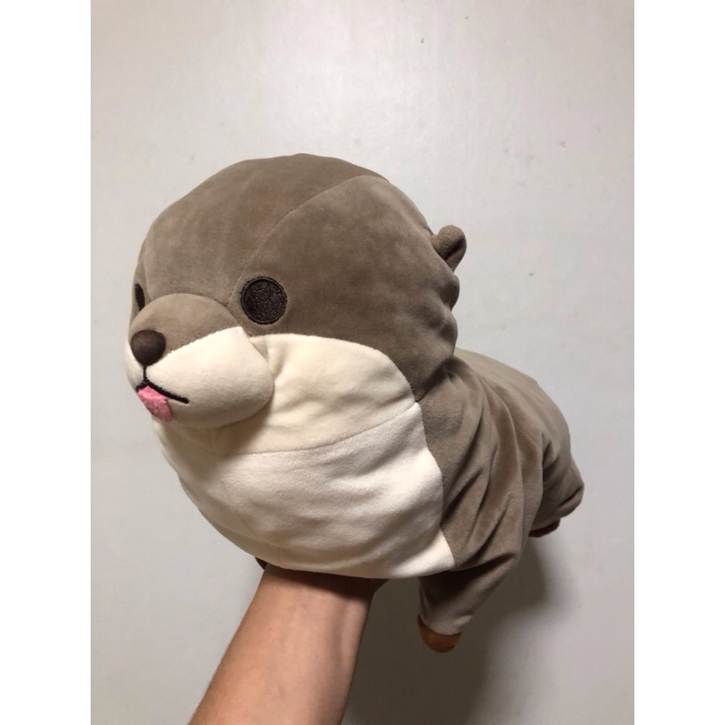 AMUFUN - Otter Plush Toy Marshmallow ตุ๊กตานาก ขนนุ่ม เนื้อมาร์ช หมอนหนุน นอนกอด ลิขสิทธิ์แท้ญี่ปุ่น
