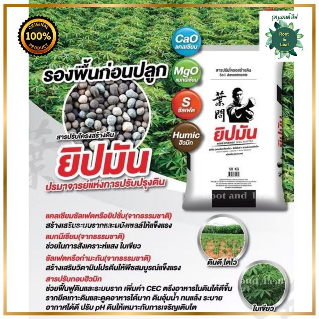 ยิปมัน-ยิปซั่ม สารปรับโครงสร้างดิน 3 พลัง 4 ธาตุ สร้างเสริมวิตามิน โปรตีนให้พืชสมบูรณ์แข็งแรง - รูปที่ 7