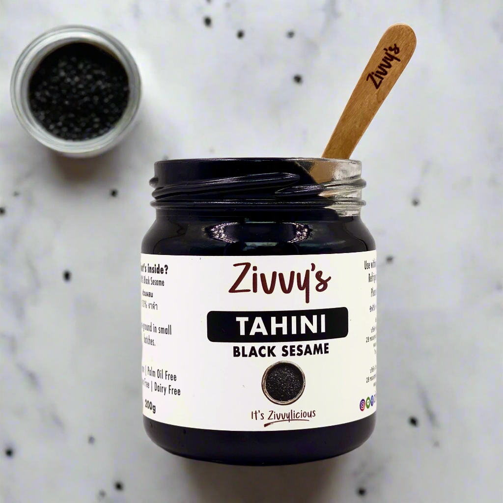 ทาฮินีงาดำ 100% | Zivvy's Black Tahini