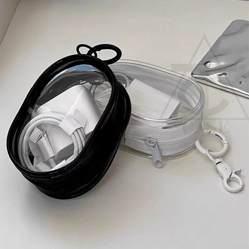 กล่องเก็บสายเคเบิลข้อมูล INS Clear พร้อมฝาครอบป้องกันสายเคเบิลแบบพกพา กระเป๋าเก็บของอเนกประสงค์สำหรับการเดินทาง ราคา ถูกที่สุด ดีลบีเคเค แกลเลอรีภาพที่ 9