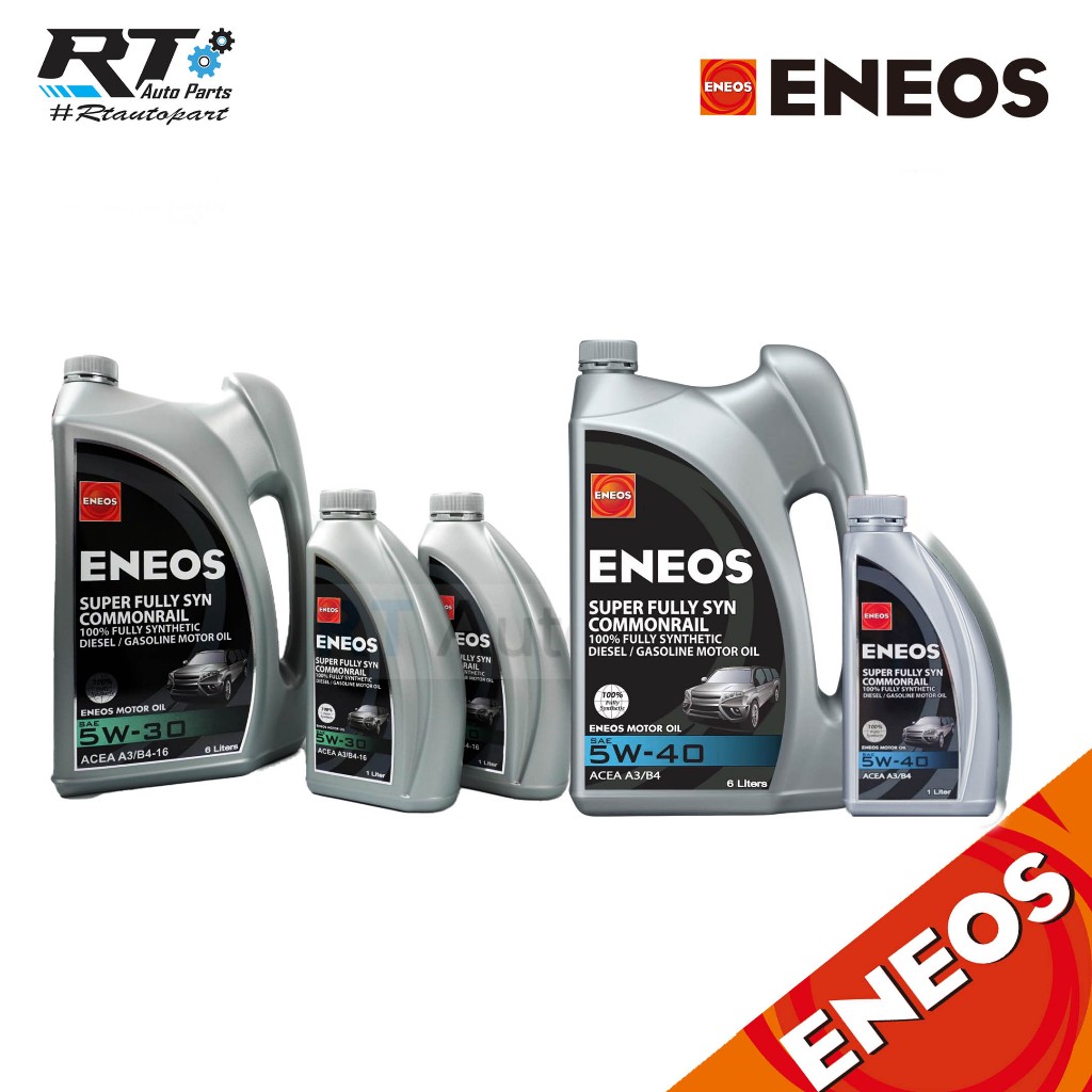 ENEOS น้ำมันเครื่องสังเคราะห์แท้ 100% เอเนออส ดีเซล 5w-30 6+2 / 5w-40 6+1 / Super Fully 5w30