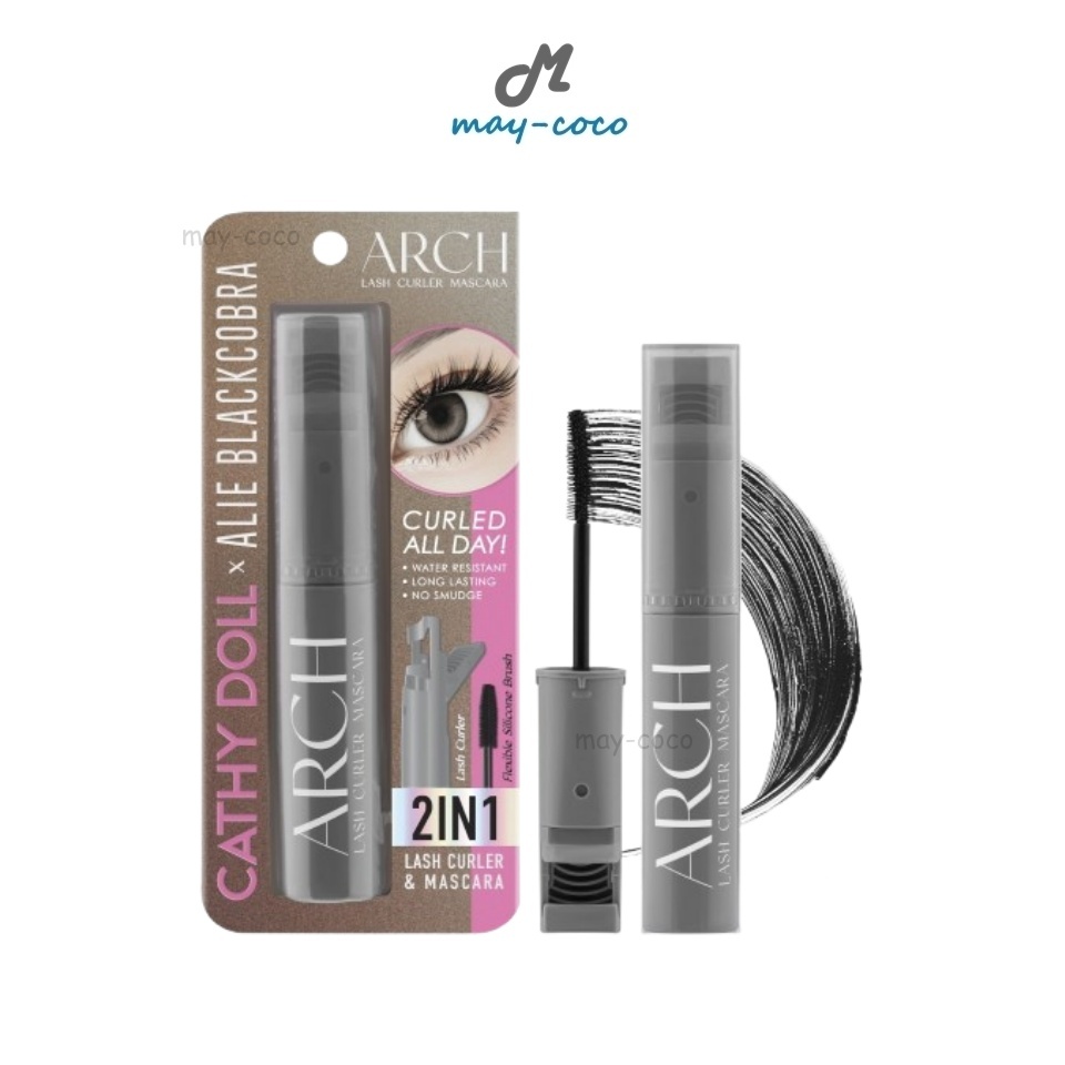 ถูก/แท้/มีไลฟ์ มาสคาร่า Cathy Doll x Alie Blackcobra Arch Lash Curler Mascara มาสคาร่าแอ่นระแนง ปัดขนตา ดัดขนตา กันน้ำ