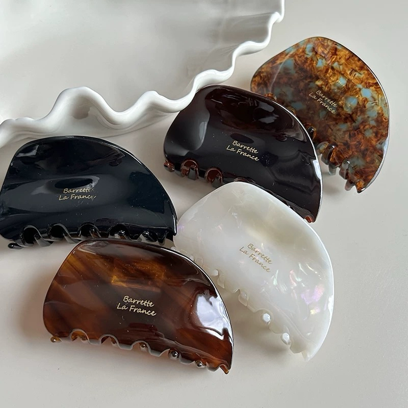 Elegant Shell กิ๊บหนีบผม พลาสติก Acrylic อย่างดี ขนาด 8 cm กิ๊บติดผม กิ๊บผม แฟชั่น