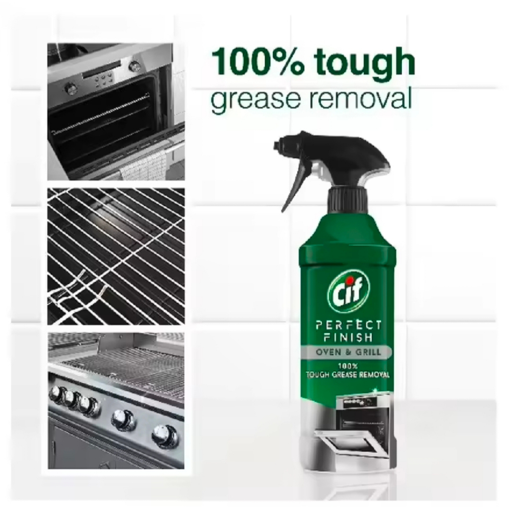 CIF | น้ำยาทำความสะอาดเครื่องครัวและเตาอบ Ultra Power Grill ขจัดคราบไขมัน 435มล.
