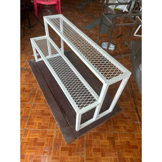 ชั้นวางต้นไม้ เหล็กฉีก งานเหล็กแท้ พ่นสีกันสนิม