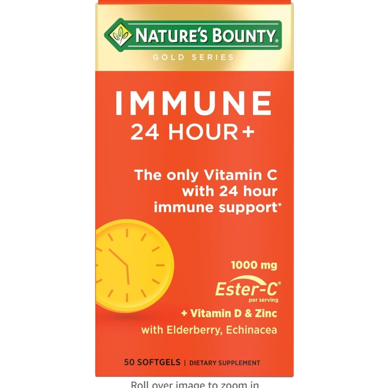 ✔️✔️   Nature's Bounty Immune 24 Hour +, The only Vitamin C with 24    Hour Immune Support from Este