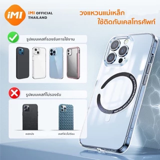 iMI Magnetic Ring แหวนแม่เหล็กติดโทรศัพท์มือถือ ติดเคส ชาร์จไร้สาย สติกเกอร์แม่เหล็ก