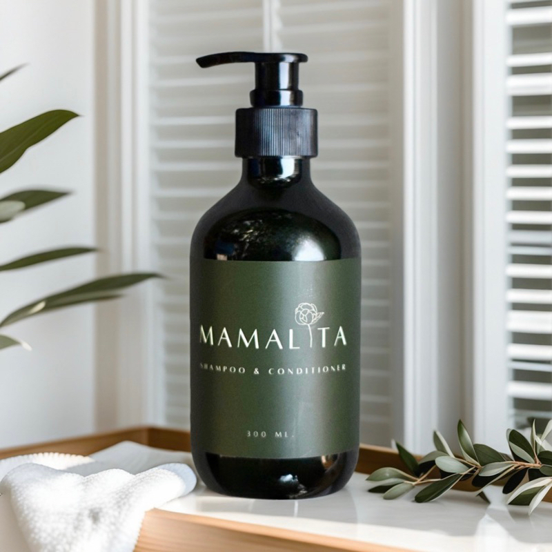 หยุดผมร่วงด้วยMAMALITA 2in1 มามาลิต้า แชมพูสมุนไพรใบหมี่ลดผมร่วง กระตุ้นผมเกิดใหม่ สูตรอ่อนโยน คุณแม่หลังคลอดใช้ได้