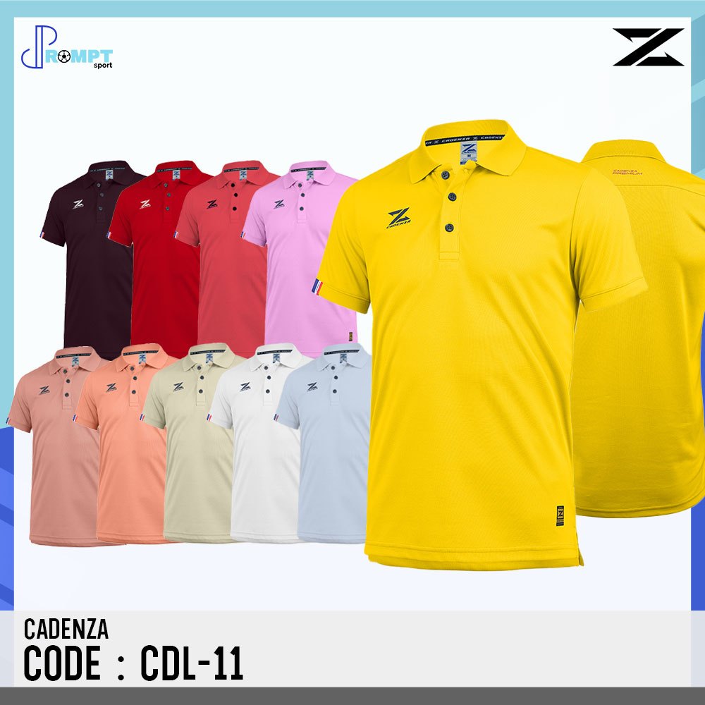 ถูกแทบทุน เสื้อโปโลชาย CADENZA POLO เสื้อโปโลแขนสั้นคาเดนซ่า รหัส CDL-11 แท้100%
