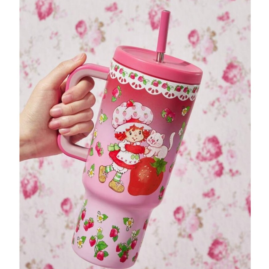 (พร้อมส่ง🍓) Strawberry Shortcake แก้วเก็บอุณหภูมิ 1200 ml.