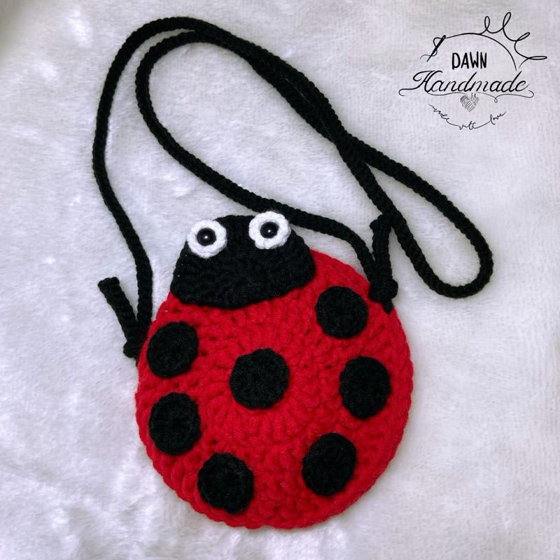 กระเป๋าเต่าทอง กระเป๋าถักไหมพรม | Ladybug bag