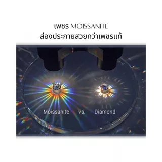 GLAMOR✨สร้อยเพชร Moissanite สร้อยเงินแท้พร้อมจี้ จี้เพชร สร้อยคอเพชร เม็ดใหญ่ ของขวัญให้คนที่รัก