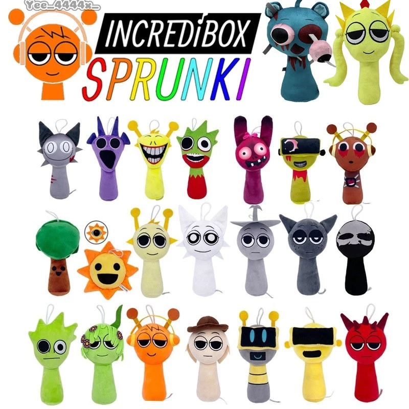 🔥สินค้าพร้อมส่งในกรุงเทพฯ🔥Sprunki Plush ตุ๊กตา Sprunki ของเล่น Sprunki Incredibox รูปเกม