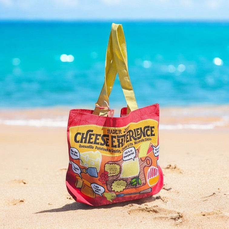 กระเป๋าผ้าฝ้ายแท้100%Trader joe's Cheese bag "กระเป๋าผ้า Trader Joe’s Tote Bag  กระเป๋าผ้าแฟชั่นนำเข