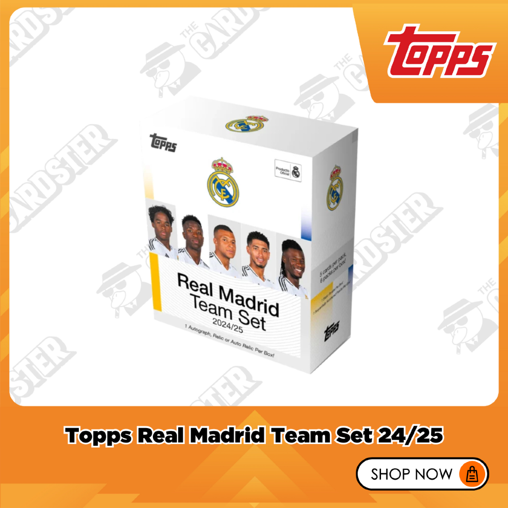 [พร้อมส่ง] Topps Real Madrid Team Set 2024/25 สาวกราชันชุดขาวห้ามพลาด!!