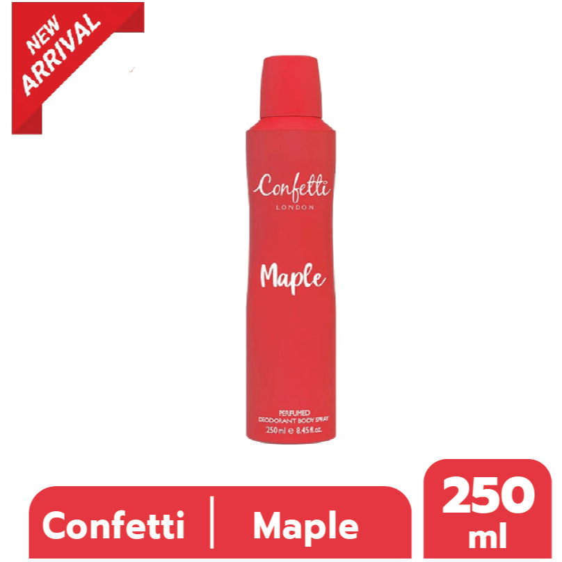 Confetti London Body Spray - Maple 250ml / คอนเฟตติ ลอนดอน บอดี้ สเปรย์ - เมเปิล 250มล.