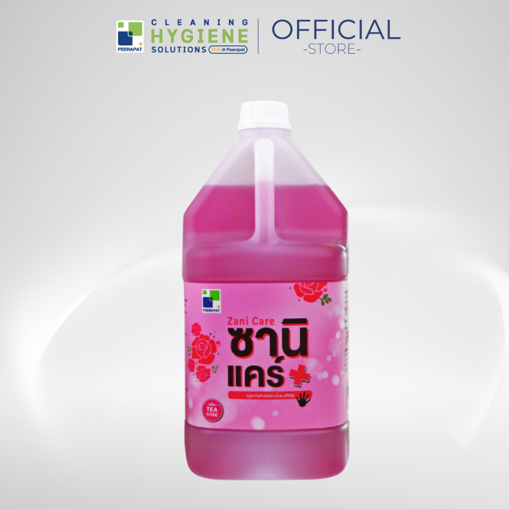 ซานิ แคร์ / Zani Care สบู่เหลวล้างมือกลิ่นชากุหลาบ ยับยั้งแบคทีเรีย ขนาด 3.8 ลิตร
