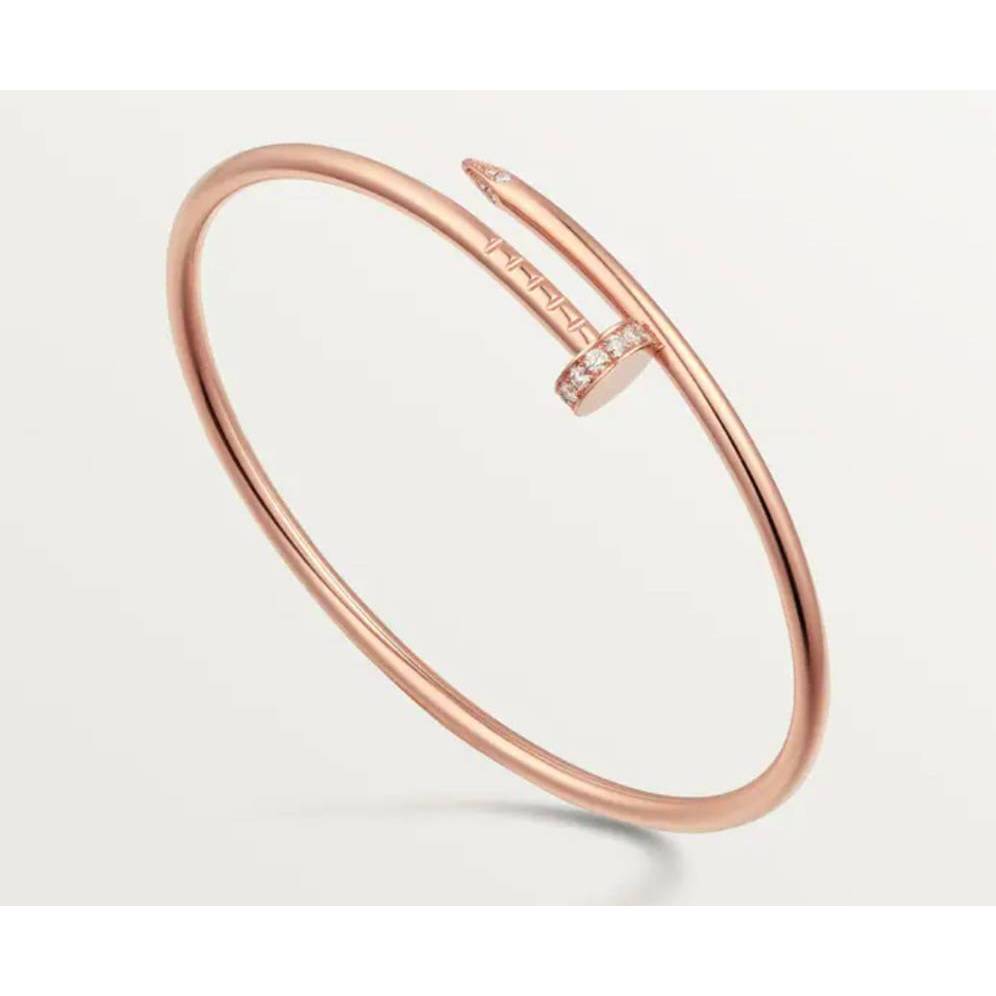 กำไล ตะปู รุ่นบางเพชรหัวท้าย TOP พร้อมกล่องและอุปกรณ์ครบชุด