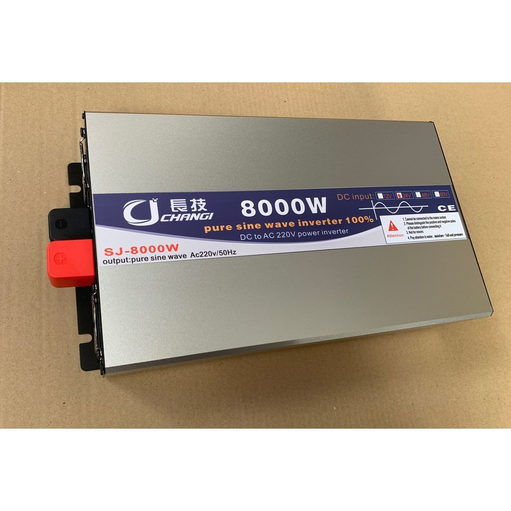 inverter 8000w12v/24V/48V ตัวแปลงไฟDC TO AC220V อินเวอร์เตอร์เพียวซายเวฟ Inverter pure sine wave พร้อมส่งจากไทย  5.0