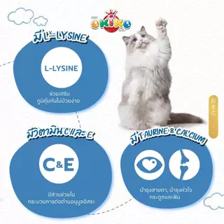OKIKO CAT ALL AGES อาหารแมว โอกิโกะ ขนาด1.1- 1.2 kg