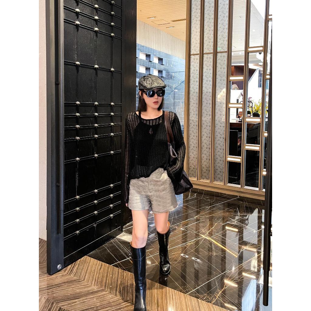 Couture (ส่งจากกรุงเทพฯ)เสื้อถักตาข่าย Summer style/ไตล์ใหม่ขี้เกียจหลวมครอบคลุมเนื้อครีมกันแดดเสื้อรอบคอออกแบบย ราคา ถูกที่สุด ดีลบีเคเค แกลเลอรีภาพที่ 9