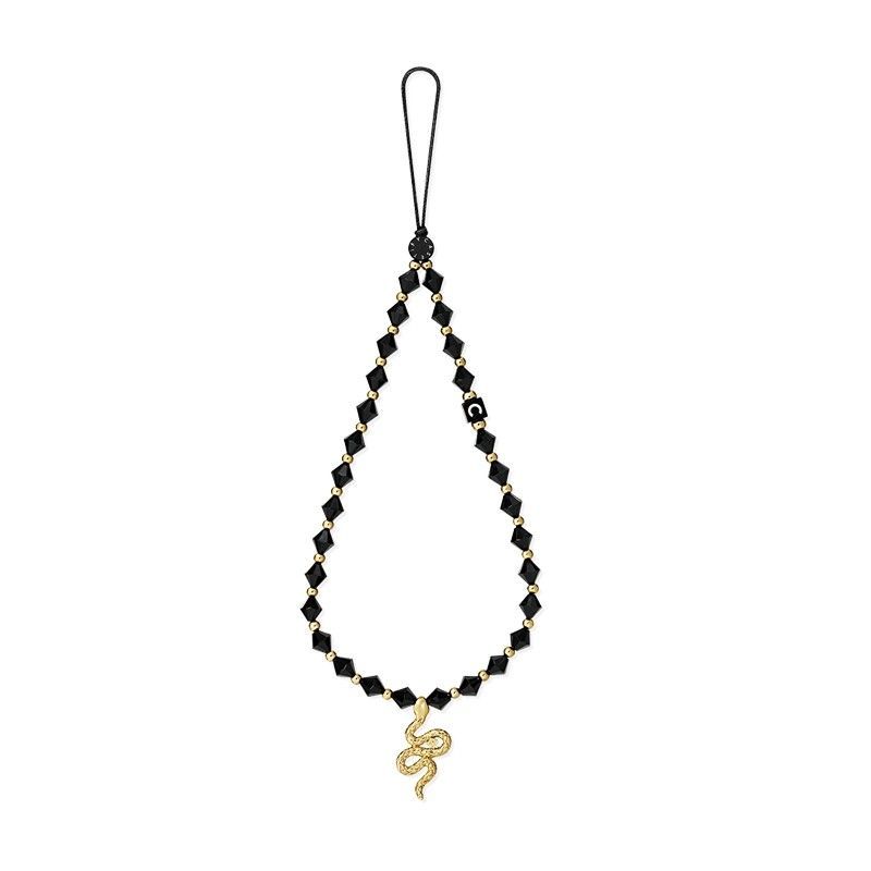CASETiFY Snake Year Limited Edition Snake Shadow Flowing Gold Mobile Phone Chain Bead Hanging Chain Fashion Simple Carto