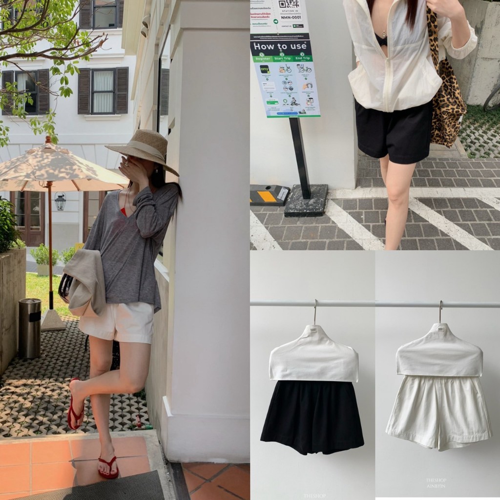 กระโปรงสั้นจีบรุ่น I2759 TAG IN BY IN 🇰🇷🇰🇷