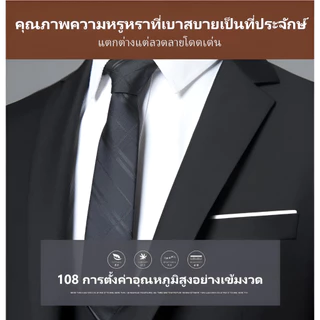 เสื้อเบลเซอร์ผู้ชายธุรกิจอย่างเป็นทางการแจ๊กเก็ตแจ็คเก็ตเกาหลีสีดําสูทสลิมฟิตแต่งงานทักซิโด้suit lelakiขนาดบวก