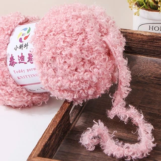 ไหมพรมขนสัตว์ ไหมพรมฟู ไหมถักตุ๊กตา เท็ดดี้ 100กรัม พร้อมส่ง