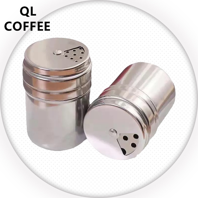 ขวดใส่เครื่องปรุง ขวดสแตนพริก3ไซส์ ปรับรู เกียร์3 กระปุกโรยเกลือ QL Coffee