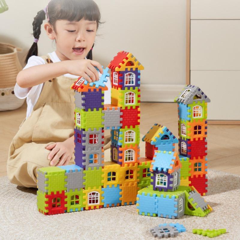 ของเล่นบล็อคตัวต่อ 88/210/310 ชิ้น สร้างบ้าน DIY ฝึกสมองเด็ก 3-12 ขวบ สนุกและปลอดภัย - รูปที่ 5