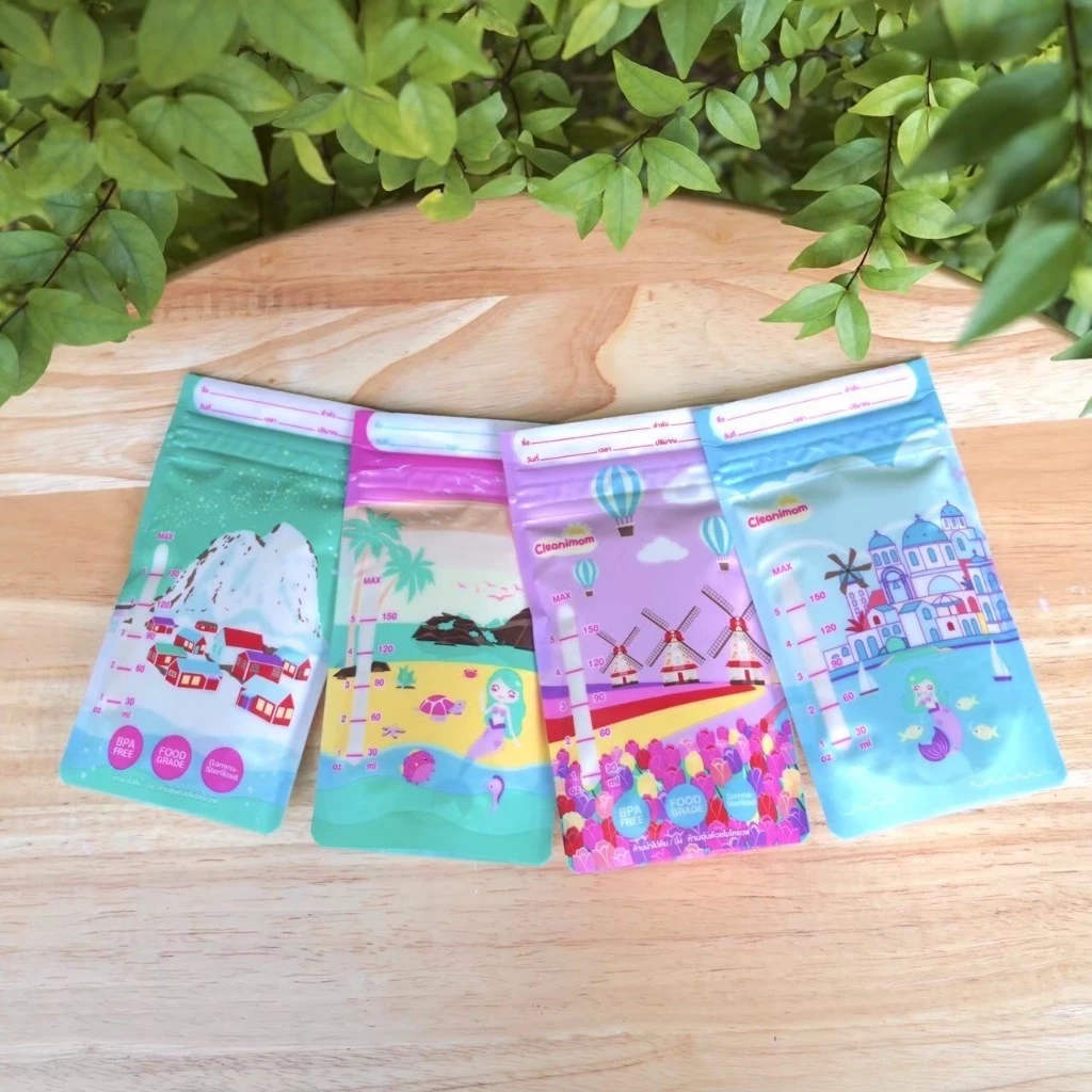 ถุงเก็บนมแม่ Cleanimom ลดกลิ่นหืน [มี 2 ขนาด5,8oz] คลีนนิมัม