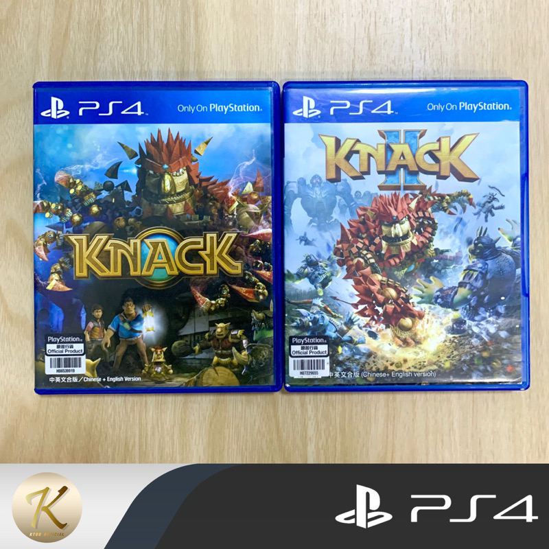 แผ่นเกมส์ PS4 : Knack 1 / Knack 2 [ภาค 1-2]📍English (มือ2) สินค้าพร้อมจัดส่ง