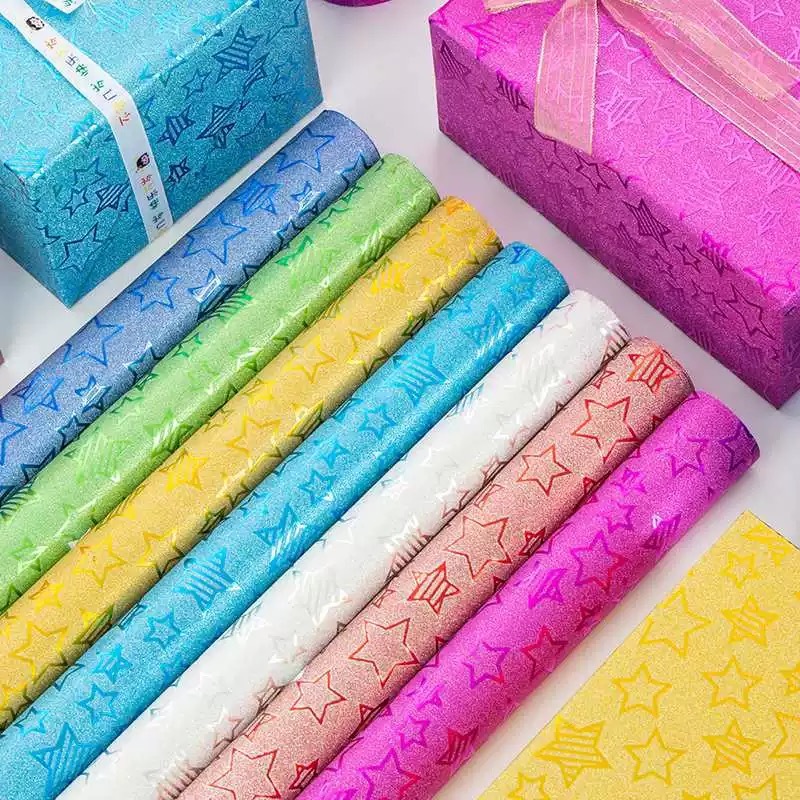 กระดาษห่อของขวัญ ตกแต่ง 50*70 cm Glitter Wrapping Paper