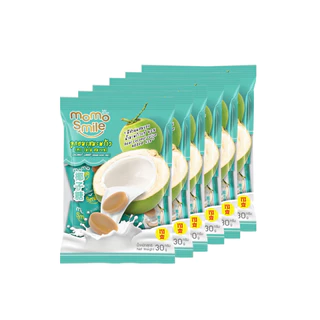 ลูกอมมะพร้าว MOMO SMILE 30g แพ็ค 6 ซอง (Coconut Candy)