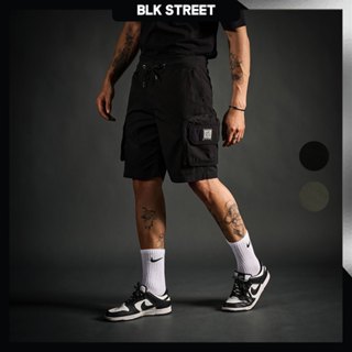 DAVIE JONES [BLACK STREET] กางเกงคาร์โก้ขาสั้นผู้ชาย Relax F…