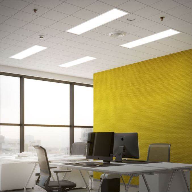 (ยกลัง ชุด 6 โคม) โคมไฟ ออฟฟิศ แอลอีดี ชนิดฝังฝ้า ขนาด 30x120ซม.  40 วัตต์ แสงขาว เดย์ไลท์ 6500K - รูปที่ 2