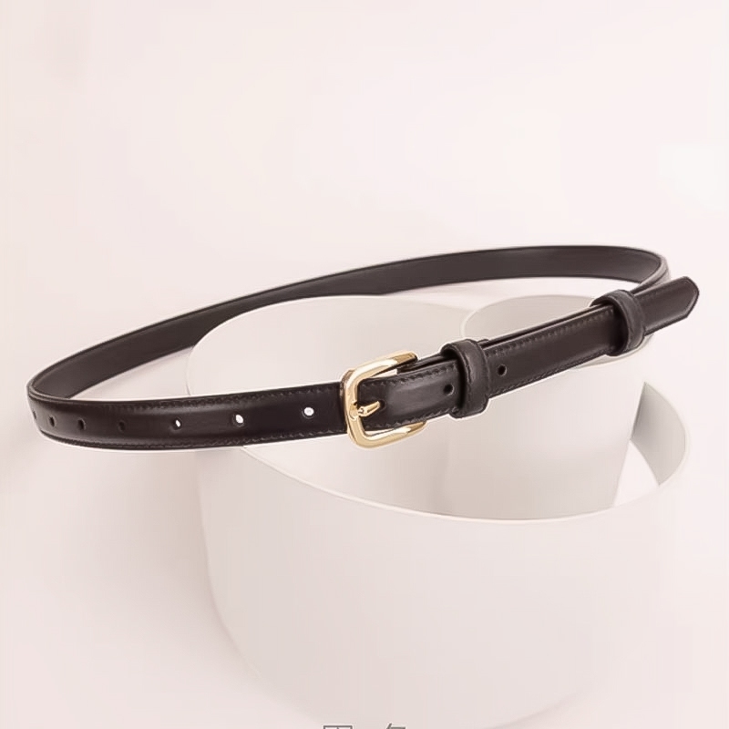 【จัดส่งจากกรุงเทพฯ】  แฟชั่นใหม่ เข็มขัดตกแต่งผ้าเดนิมหัวเข็มขัดคาดเอวปรับได้ เข็มขัด เข็มขัดหนังนิ่ม มัลติฟังก์ชั่น - รูปที่ 5